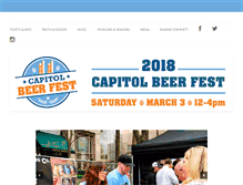 Tablet Screenshot of capitolbeerfest.com
